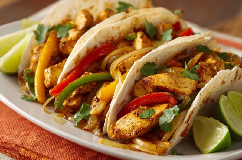 Saftige Hähnchen-Fajitas