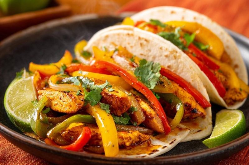 Saftige Hähnchen-Fajitas