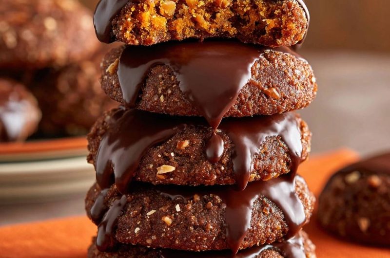 Schoko-Kürbis-Haselnuss-Kekse (Nie wieder matschige Kürbiskekse)