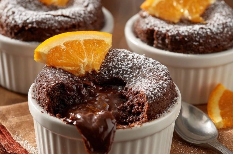 Schoko-Orangen-Lavakuchen (Nie wieder fester Kern!)