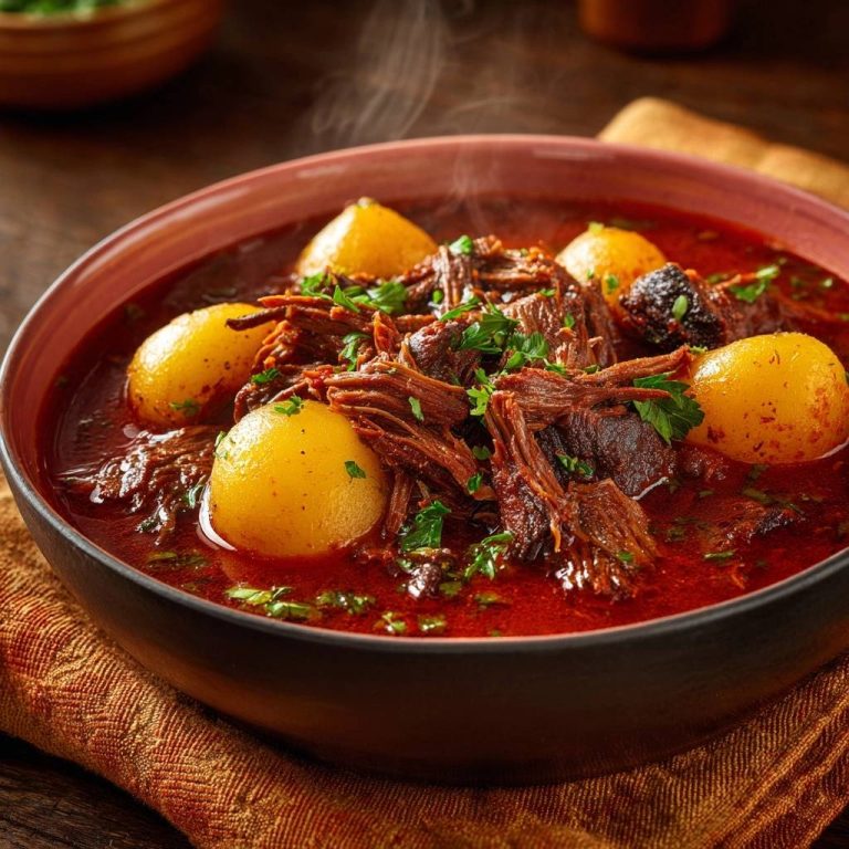 Zartes Rindergulasch mit Kartoffeln – Rezept