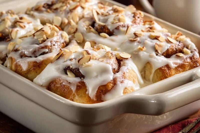 Zimtschnecken mit Mandeln (Garantiert jedes Mal fluffig)