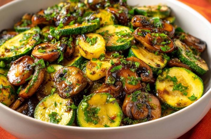 Zucchini-Champignon-Pfanne