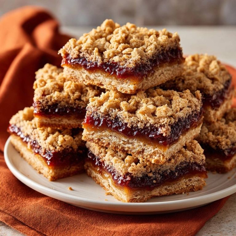 Knusprige Zwetschgen-Streuselbars im Nahaufnahme zeigen die saftige Füllung und die knusprigen Streusel. Die perfekte Süßigkeit für den Herbst.