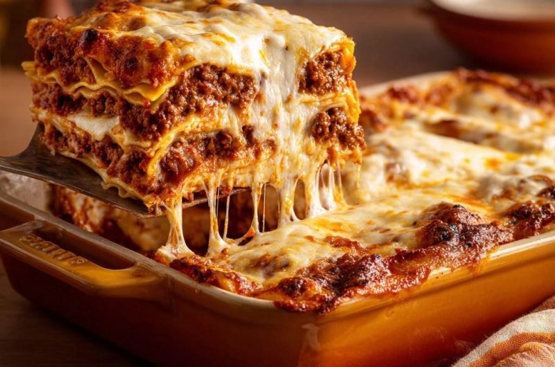Hackfleisch-Lasagne