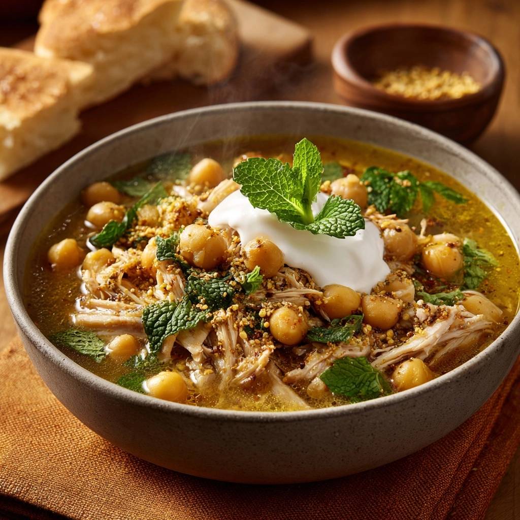 Orientalischer Kichererbsen-Hähnchen-Eintopf