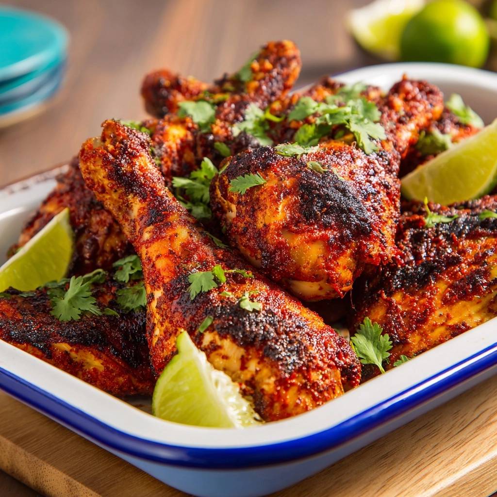 Würzige Limetten-Hähnchenkeulen