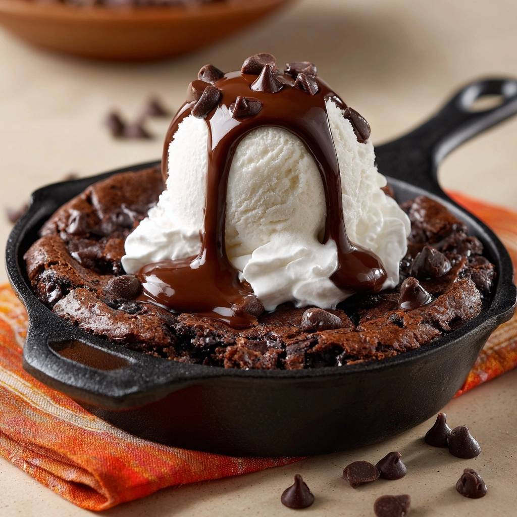 Warmer Schokoladen-Pfannenkeks