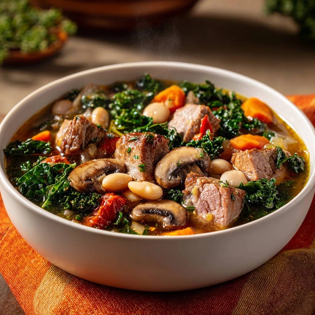 Herzhafter Rindfleisch-Bohnen-Eintopf