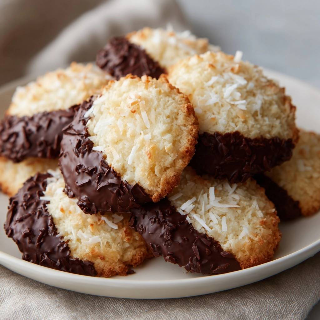 Schoko-Kokos-Makronen (Nie wieder klebende Makronen!)