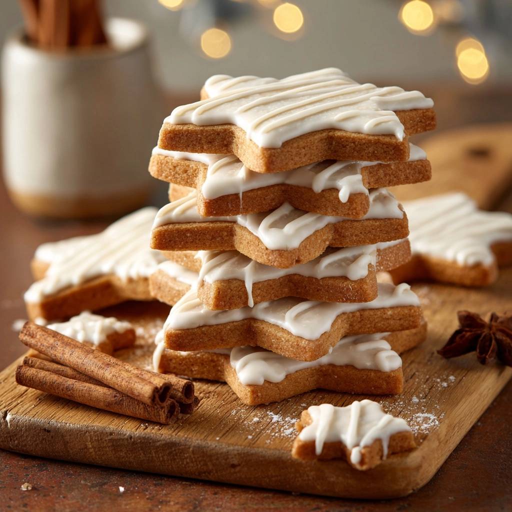 Zimtstern-Mürbeteigplätzchen (Nie wieder brüchiger Teig!)