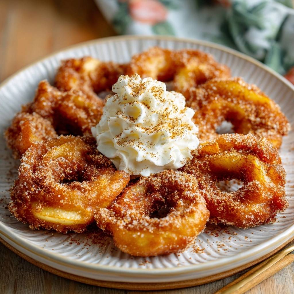 Zimt-Zucker Apfelringe (Extra Knusprig)