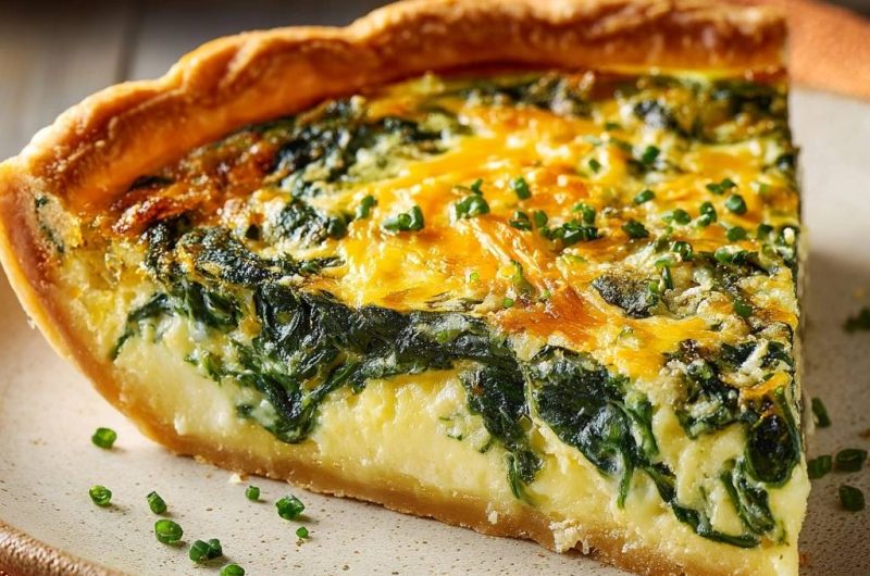 Cremige Spinat-Käse-Quiche