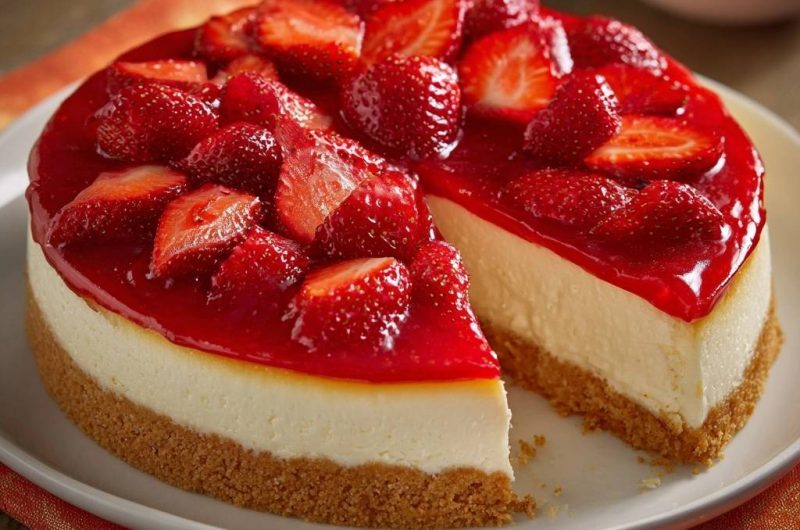 Cremiger Erdbeer-Käsekuchen (Der Anti-Matsche-Boden)