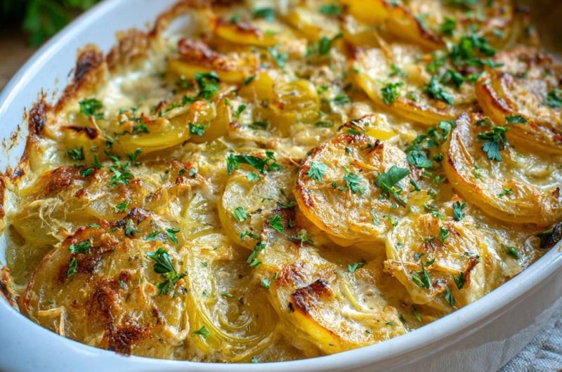 Cremiges Kartoffelgratin (Keine wässrige Soße mehr)
