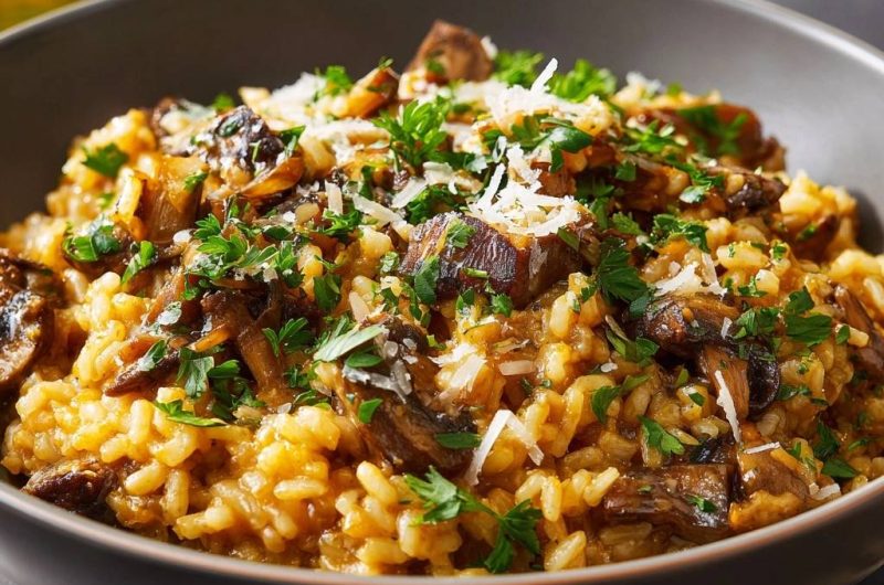 Cremiges Pilzrisotto