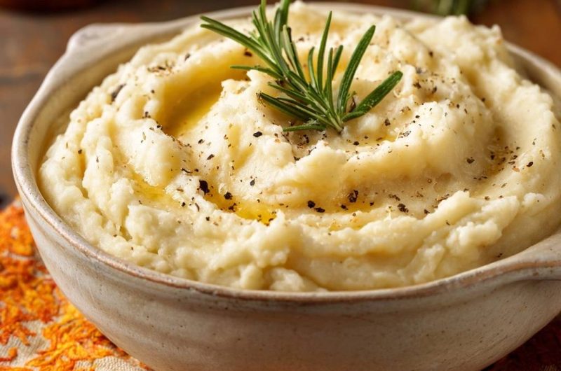 Cremiges Rosmarin-Kartoffelpüree (Nie wieder klumpiges Püree!)