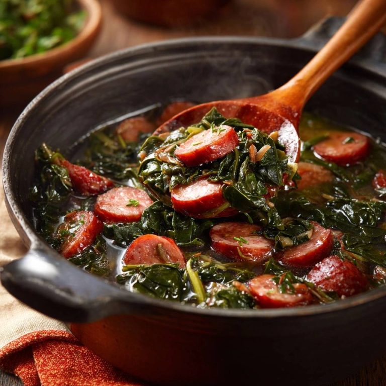 Deftiger Mangold-Wurst-Eintopf (Nie wieder matschiger Mangold!)