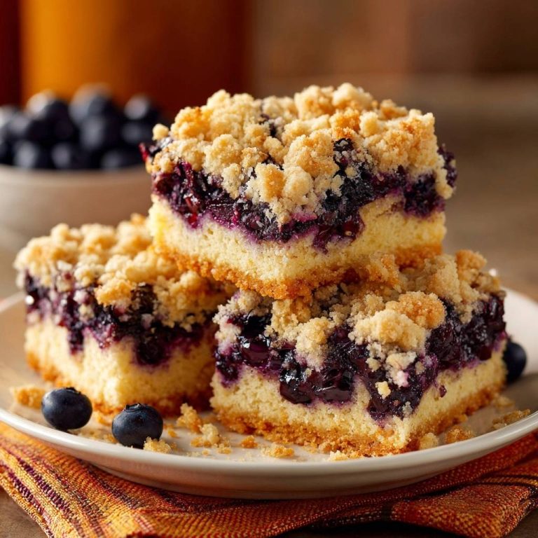 Heidelbeer-Streuselschnitten (Nie wieder weiche Streusel!)