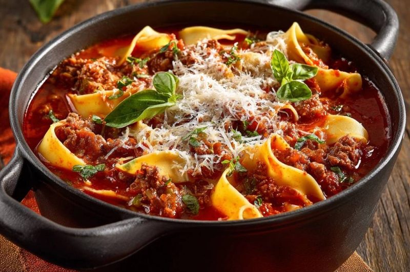 Herzhafter Pappardelle-Eintopf
