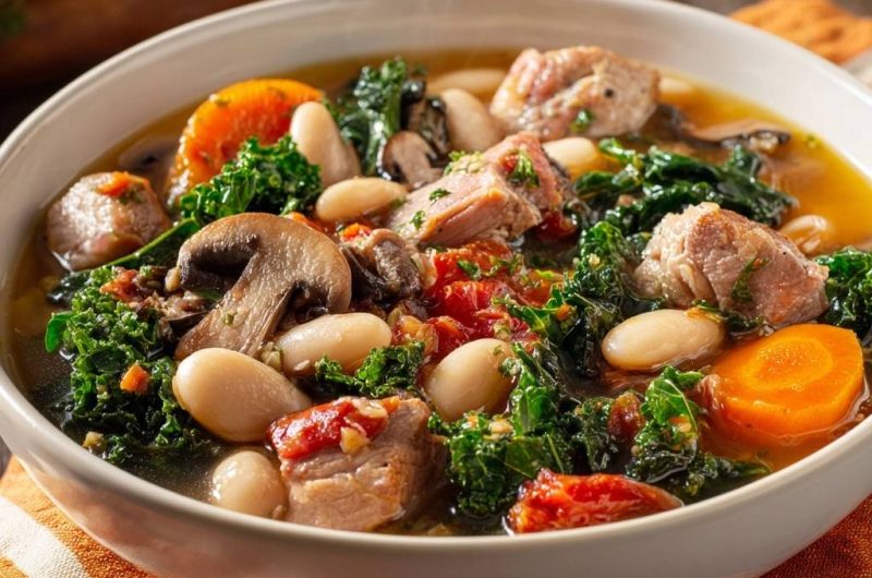 Herzhafter Rindfleisch-Bohnen-Eintopf