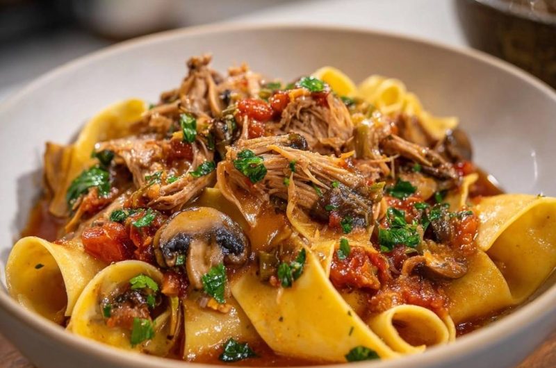 Herzhaftes Rinder-Ragout mit Pappardelle