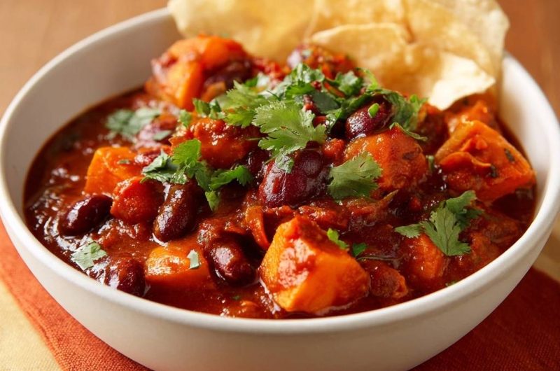 Herzhaftes Süßkartoffel-Chili