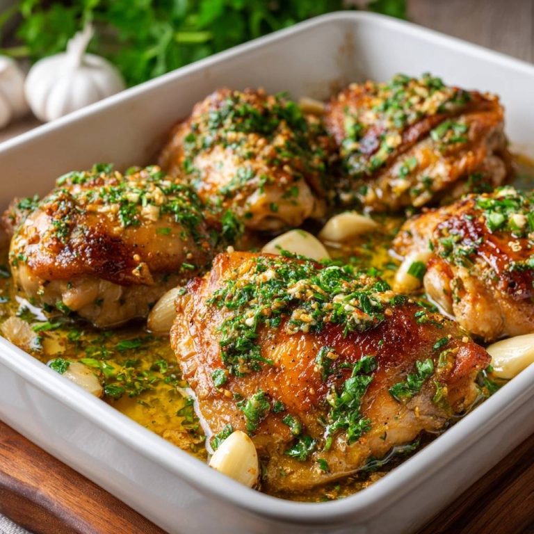 Knoblauch-Kräuter-Hähnchen aus dem Ofen: Saftig & aromatisch