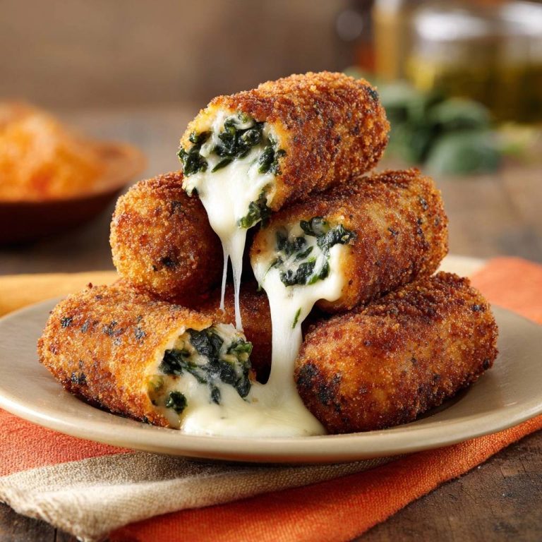 Knusprige Spinat-Käse-Röllchen (Keine wässrige Füllung mehr!)