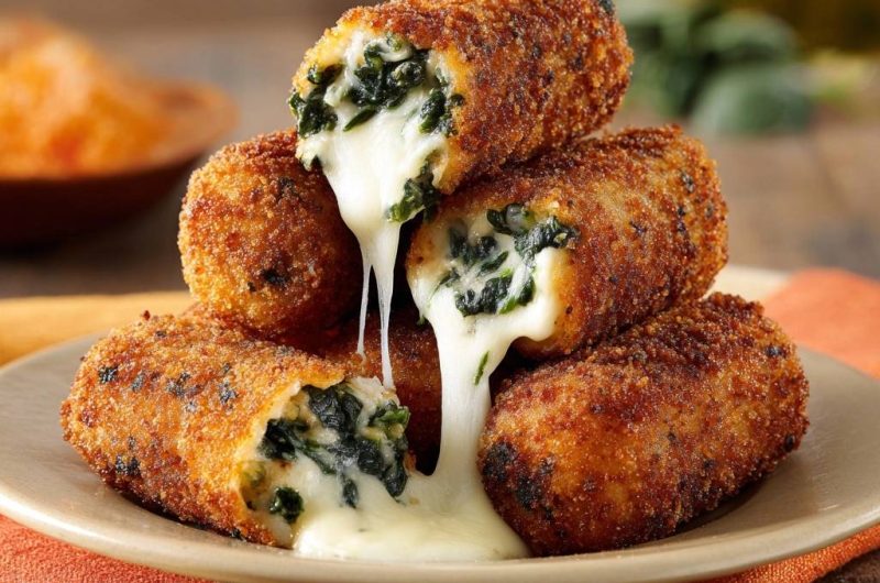 Knusprige Spinat-Käse-Röllchen (Keine wässrige Füllung mehr!)