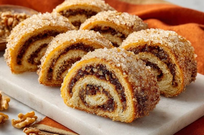 Knusprige Walnuss-Zimtschnecken