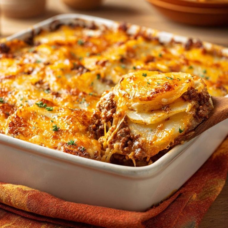 Knuspriger Rind-Hack-Kartoffel-Auflauf – Rezept