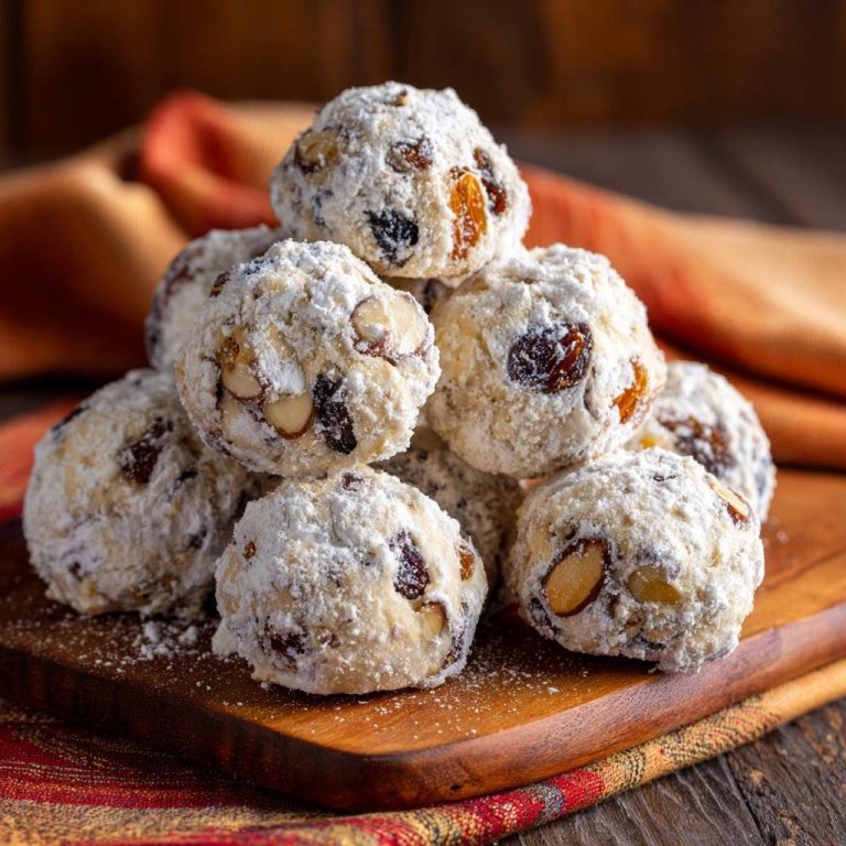 Mandeln-Rosinen-Schneebällchen (Nie wieder bröselnde Kugeln!)