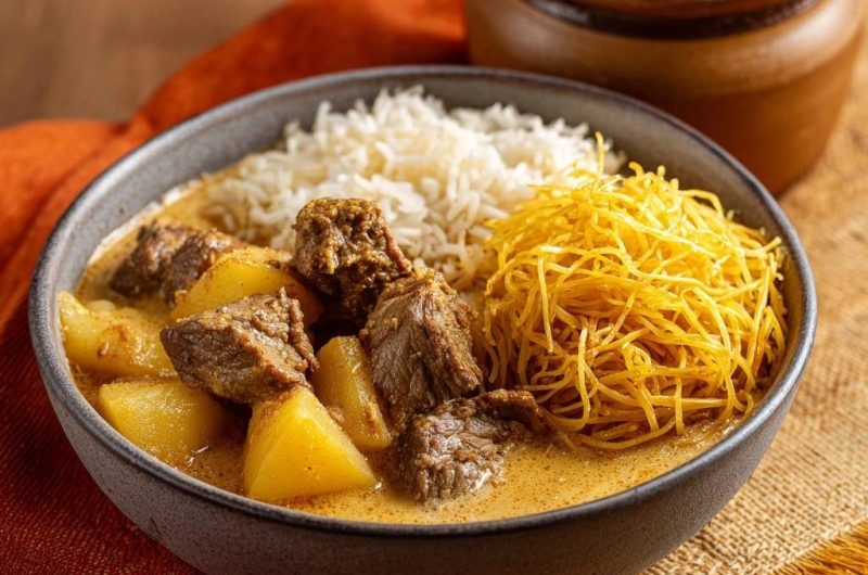 Massaman Curry mit Rind und Kartoffeln
