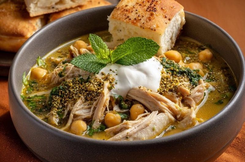 Orientalischer Kichererbsen-Hähnchen-Eintopf