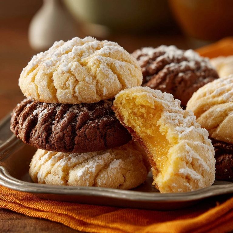 Puderzuckrige Zitronen-Schoko-Sandwich-Kekse – Rezept