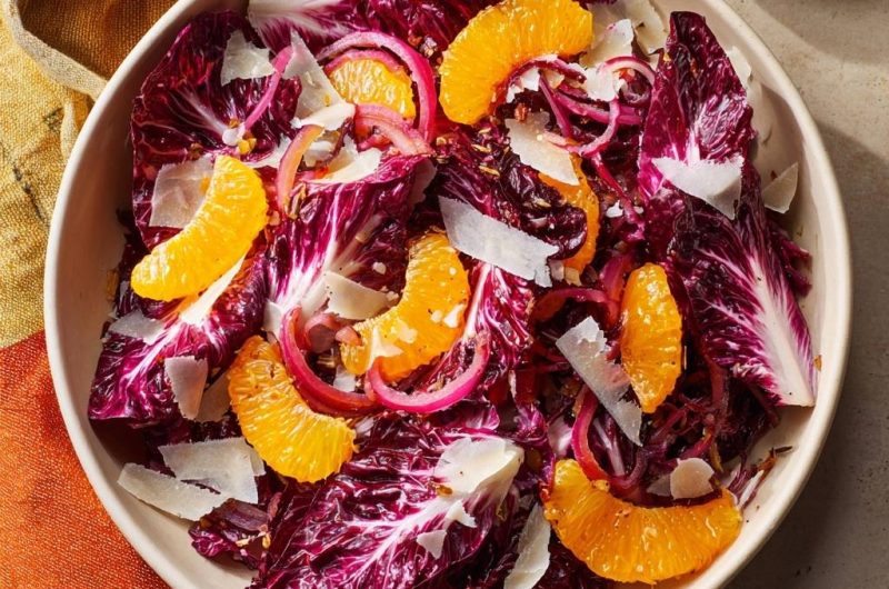 Radicchio-Orangen-Salat mit Parmesan