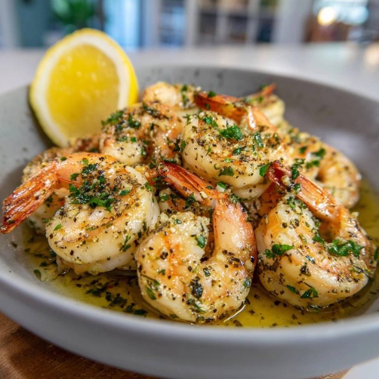 Saftige Knoblauch-Garnelen mit Petersilie – Rezept