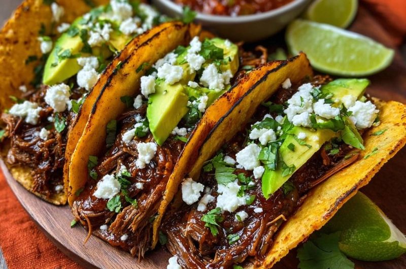 Saftige Pulled-Beef-Tacos