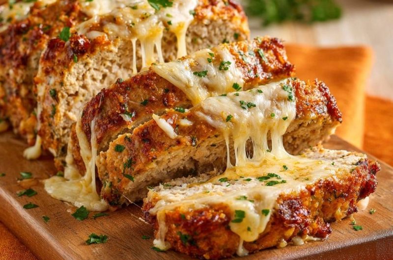 Saftiger Käse-Hackbraten