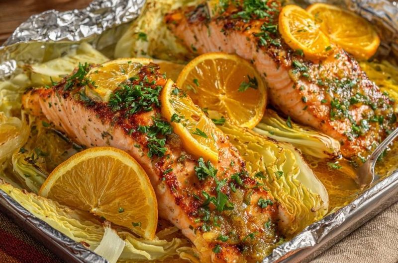 Saftiger Orangen-Lachs aus der Folie
