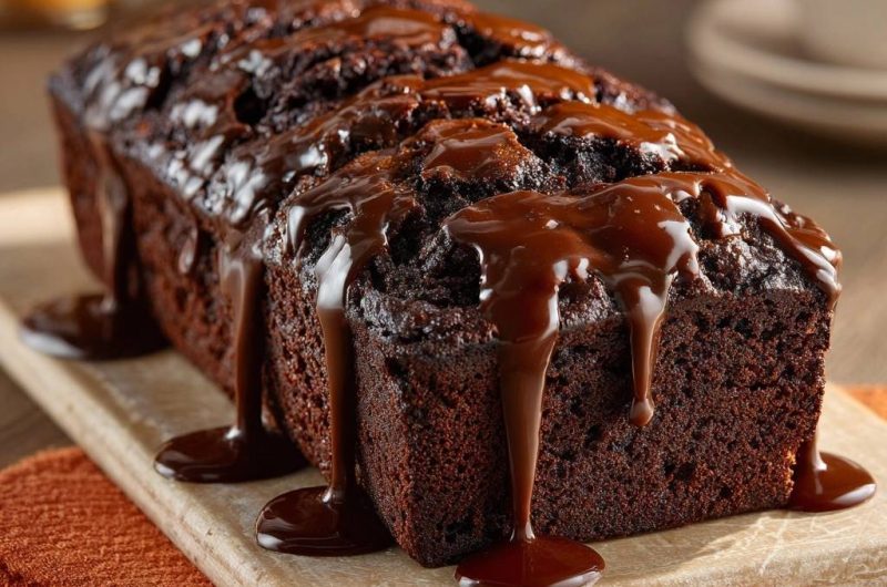 Saftiger Schokoladen-Laibkuchen
