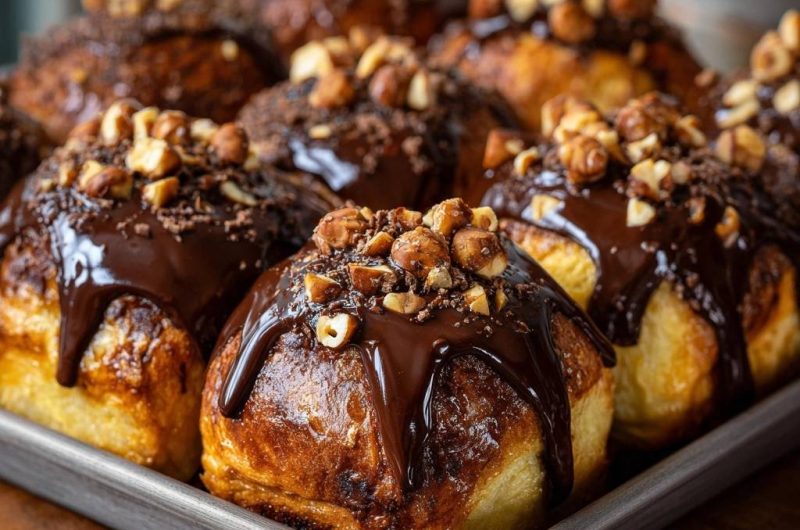 Schoko-Haselnuss-Brioche-Buns (Garantiert jedes Mal fluffig)