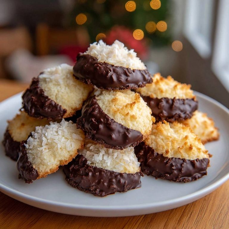 Schoko-Kokos-Makronen (Nie wieder klebende Makronen!)