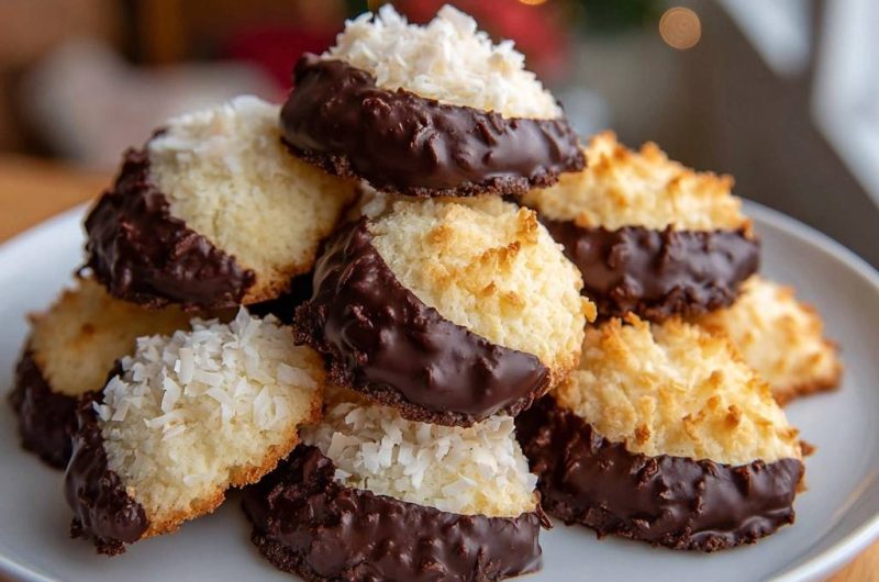 Schoko-Kokos-Makronen (Nie wieder klebende Makronen!)