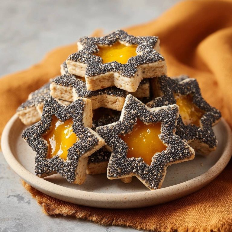 Sesam-Aprikosen-Sterne (Nie wieder auslaufende Marmelade!)