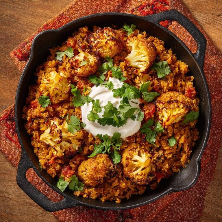 Würzige Blumenkohl-Reis-Pfanne: Low-Carb & voller Aroma