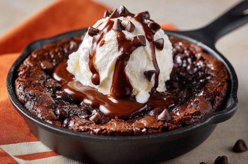 Warmer Schokoladen-Pfannenkeks