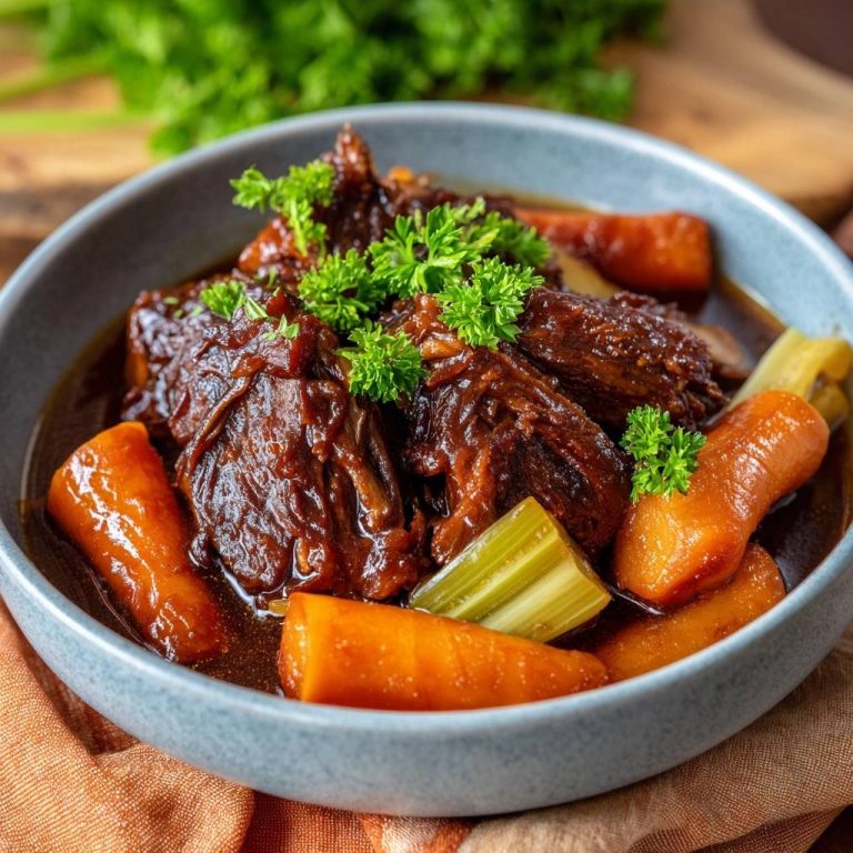 Zartes Rindgulasch mit Karotten und Sellerie