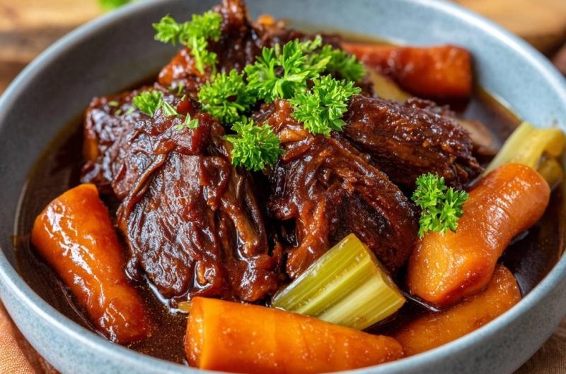 Zartes Rindgulasch mit Karotten und Sellerie